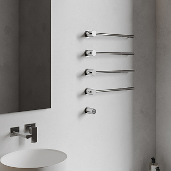 Электрический полотенцесушитель Abber Charme AH4004 хром фото