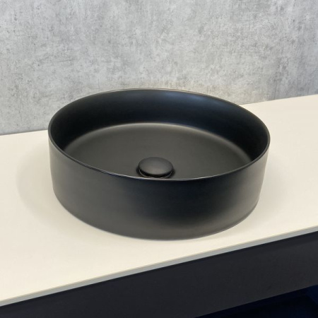 Накладная раковина Comforty 9111MB 00-00007658 35x35 черная матовая фото