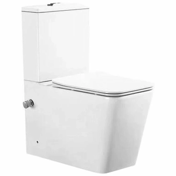 Унитаз напольный безободковый с функцией биде SantiLine SL-5017SM-BD фото