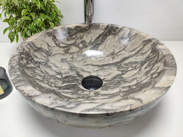 Накладная раковина из мрамора Bowl Doreng BM-01009 (40*40*15) фото