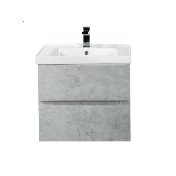 Тумба с раковиной подвесная Art&Max AM-Techno AM-Techno-600-2C-SO-LS935 60 см Бетон фото