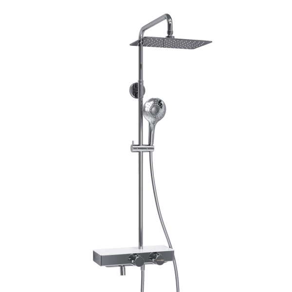 Душевая система (стойка) с термостатом WasserKRAFT Thermo A113.069.101.CH хромоникель фото