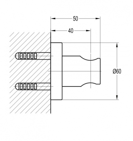 Держатель ручного душа Omnires 8873AGL золото фото