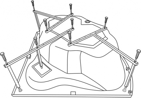 Акриловая ванна Excellent KONSUL 150x150 WAEX.KON15WH фото