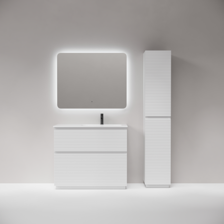 Тумба под раковину Sancos Folk Floor FL100FRW белая матовая фото