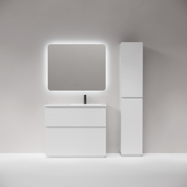 Тумба под раковину Sancos Folk Floor FL100FRW белая матовая фото