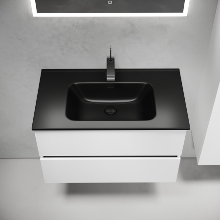 Тумба под раковину Sancos Urban UR80W белый глянец фото