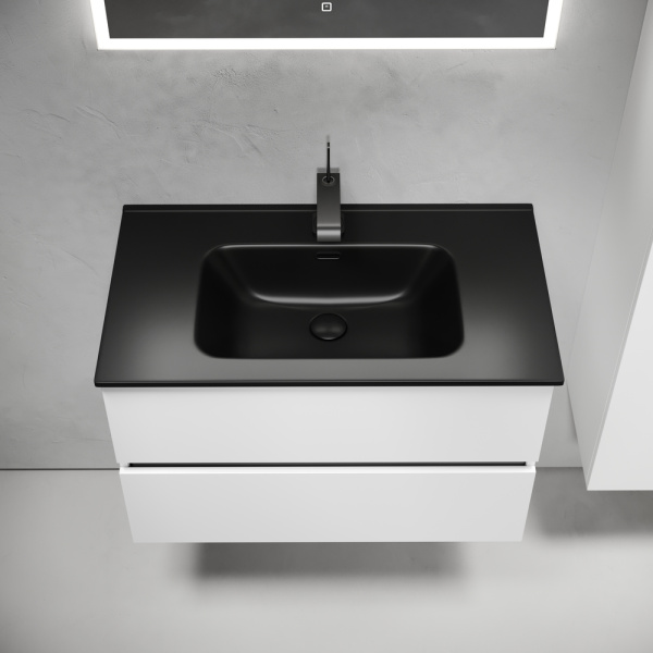 Тумба под раковину Sancos Urban UR80W белый глянец фото