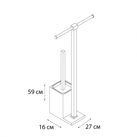 Стойка для туалета напольная Fixsen Rainbow FX-32-02 белая фото