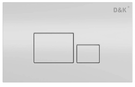 Клавиша смыва D&K Quadro DB1519016 белая фото