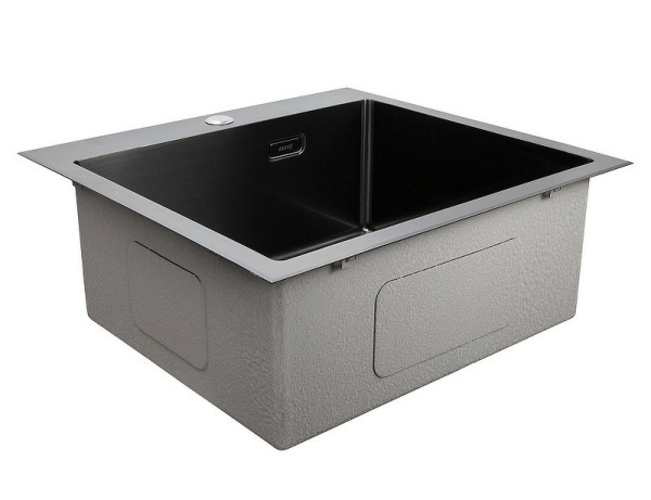 Кухонная мойка из нержавеющей стали Kaiser KSM-5455 54x51 Gun metal фото