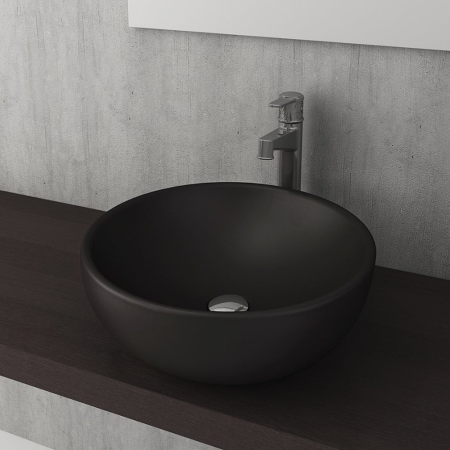 Накладная раковина Bocchi Roma 1119-004-0125 черная матовая фото