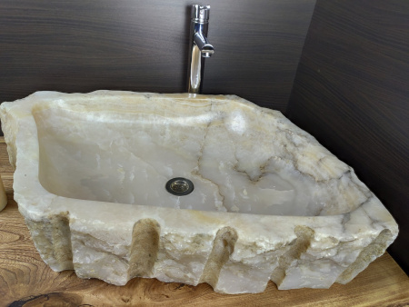Раковина из оникса Indo Erozy Блитар EO-00052 фото