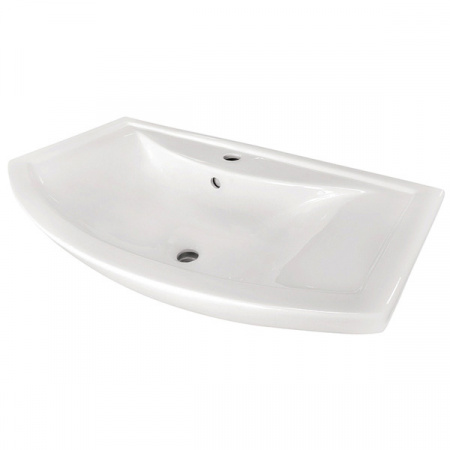 Тумба Comforty Венеция-80 белый глянец с раковиной Балтика 80 фото