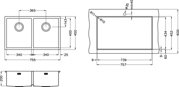 Мойка для кухни Alveus Quadrix 220 фото