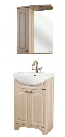 Зеркало-шкаф с подсветкой Bellezza Камелия-55 лен фото