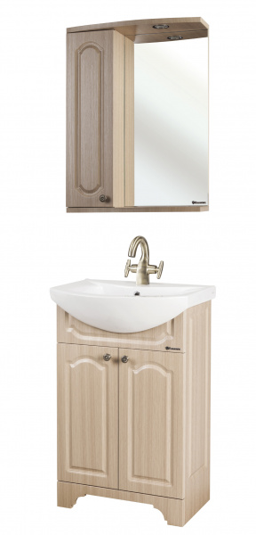 Зеркало-шкаф с подсветкой Bellezza Камелия-55 лен фото