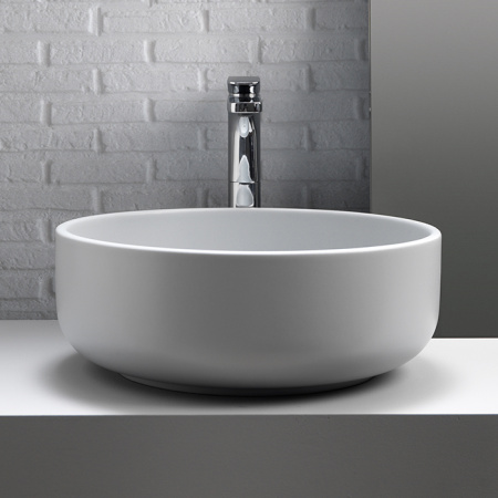 Раковина Kerasan Ciotola 430230 46x46 белая матовая фото