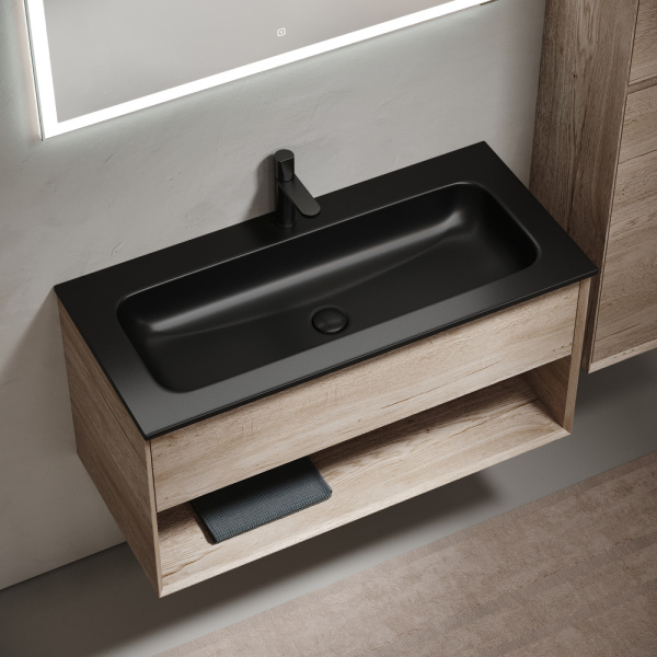 Тумба под раковину Sancos Marmi 1.0 MR1.0100EG дуб галифакс натуральный фото