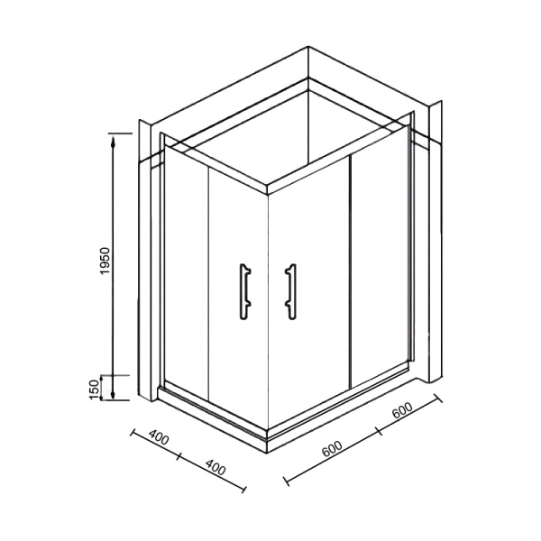 Душевой уголок Parly ZQ121B-R 120x80 фото