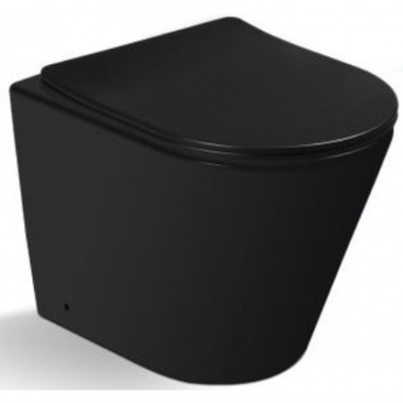 Унитаз приставной SantiLine SL-5020MB черный матовый фото