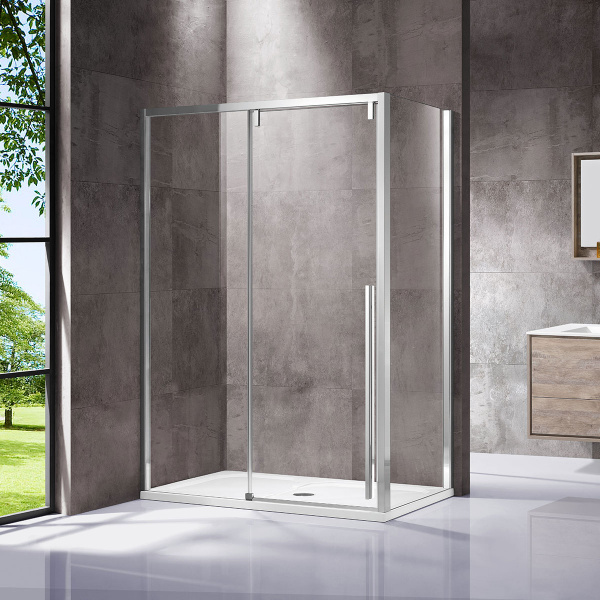 Душевой уголок Vincea Lugano VSR-1L1014CL-1 140x100 фото