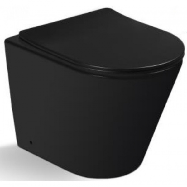 Унитаз приставной SantiLine SL-5020MB черный матовый фото