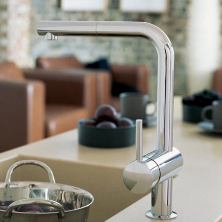 Смеситель для кухни Grohe Minta 32168000 с выдвижным изливом фото