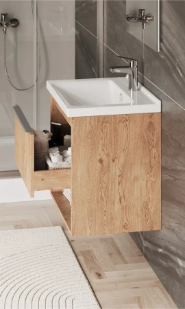 Тумба под раковину Акватон Хоуп 60 1A287201HP6C0 орех фото