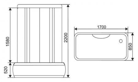 Душевой бокс Arcus AS-126 85x170 фото