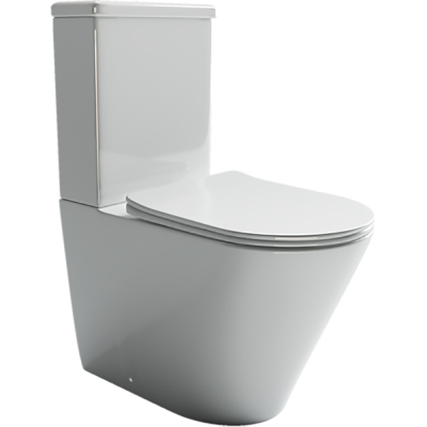 Унитаз компакт Ceramica Nova Highlight Rimless CN1802-B с сиденьем с микролифтом фото