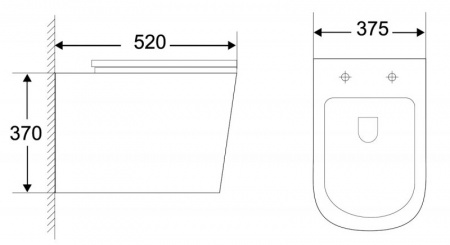 Унитаз подвесной BelBagno Genova BB1102CH безободковый фото