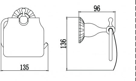 Держатель для туалетной бумаги Savol 89C S-08951C фото