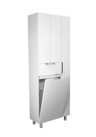 Шкаф-пенал Style Line Оптима 700 ЛС-000010058 с корзиной фото