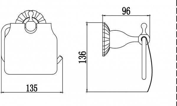 Держатель для туалетной бумаги Savol 89C S-08951C фото