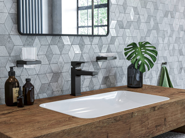 Мыльница для ванной Hansgrohe AddStoris 41746670 черная матовая фото
