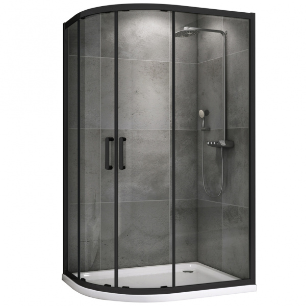 Душевой уголок ABBER Schwarzer Diamant AG01118B 110x80 фото