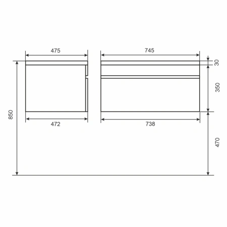 Тумба под раковину Uperwood Eva 75 3930213465 крафт табачный фото