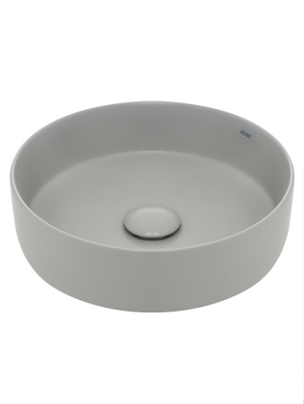 Раковина накладная AQUAme AQM5012 355x355x120 цвет светло-серый матовый фото