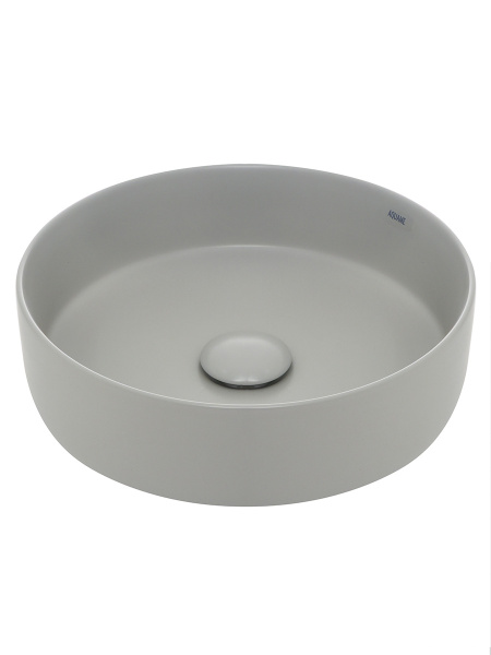 Раковина накладная AQUAme AQM5012 355x355x120 цвет светло-серый матовый фото