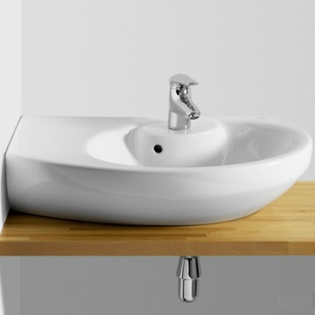 Раковина угловая Roca Dama Senso Compacto 327518000 L 68 см фото