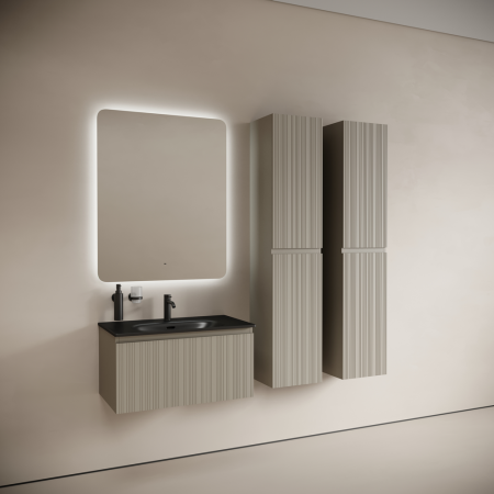 Тумба под раковину Sancos Code CD100GP серая платина фото