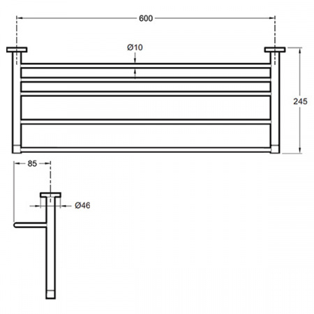 Полка для полотенец Jacob Delafon Classique E77832-CP фото