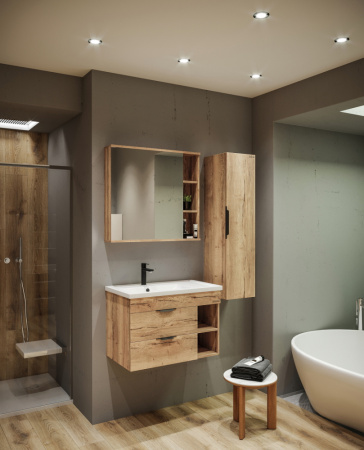 Тумба под раковину Grossman Форта 80 108004 дуб галифакс фото