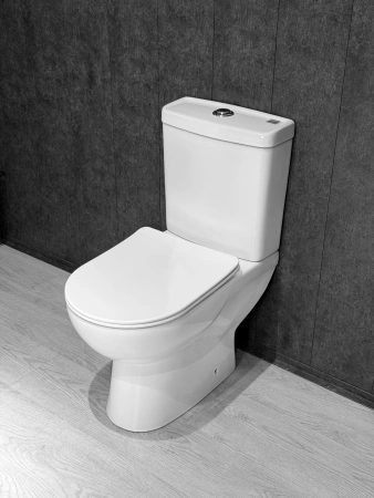 Унитаз напольный безободковый Gid Concavo Tn2121 62273Y с сиденьем фото