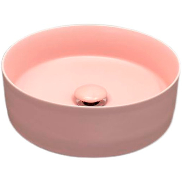 Накладная раковина Comforty 9110MP 39x39 розова матовая фото