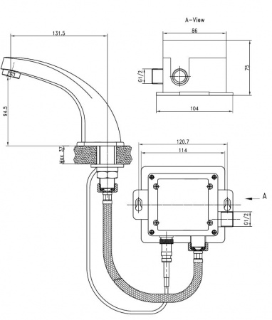 Смеситель для раковины сенсорный Kaiser Sensor 38111 фото