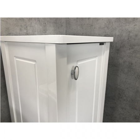 Пенал Comforty Павия-40 белый глянец фото