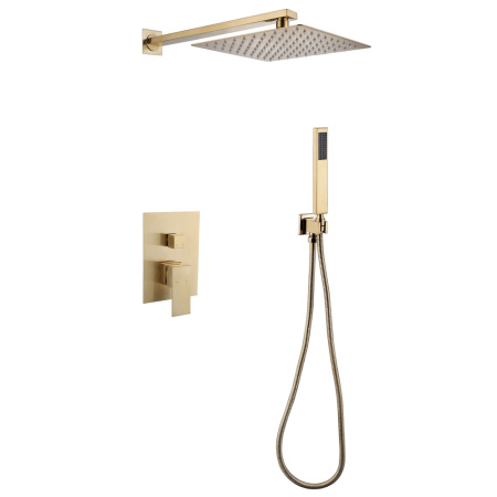 Душевая система скрытого монтажа Abber Daheim AF8219G золото матовое фото