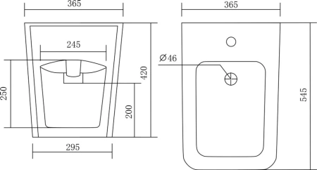 Биде напольное Aquatek Либра AQ1266-00 фото
